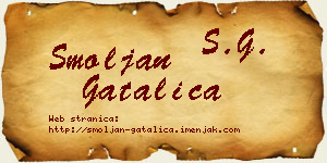 Smoljan Gatalica vizit kartica